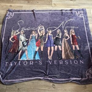 Taylor Swift Speak Now Blanket - Purple and Multicolor